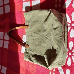 Madewell transport tote khaki canvas nwt